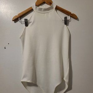 Zara high neck line sleeveless bodycon bodysuit top